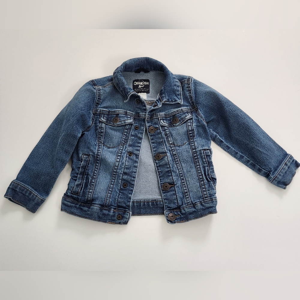 OshKosh B'gosh‎ Boy Girl Toddler Denim Jacket Size 3T